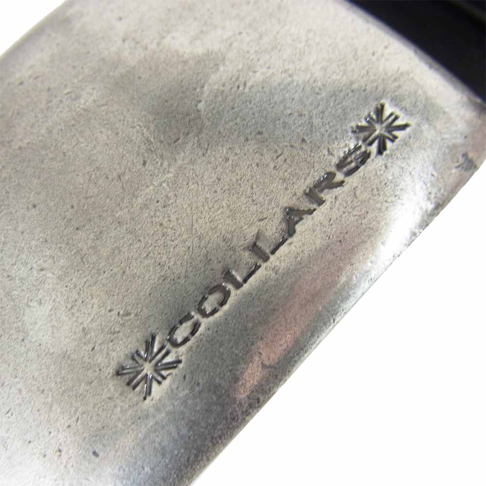 カラーズ 藤代拓海 シルバー プレート バックル ベルト ダークブラウン系【中古】