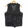 バックラッシュ 1254-05 イタリアン ダブル ショルダー レザー ベスト ブラック系 1【美品】【中古】