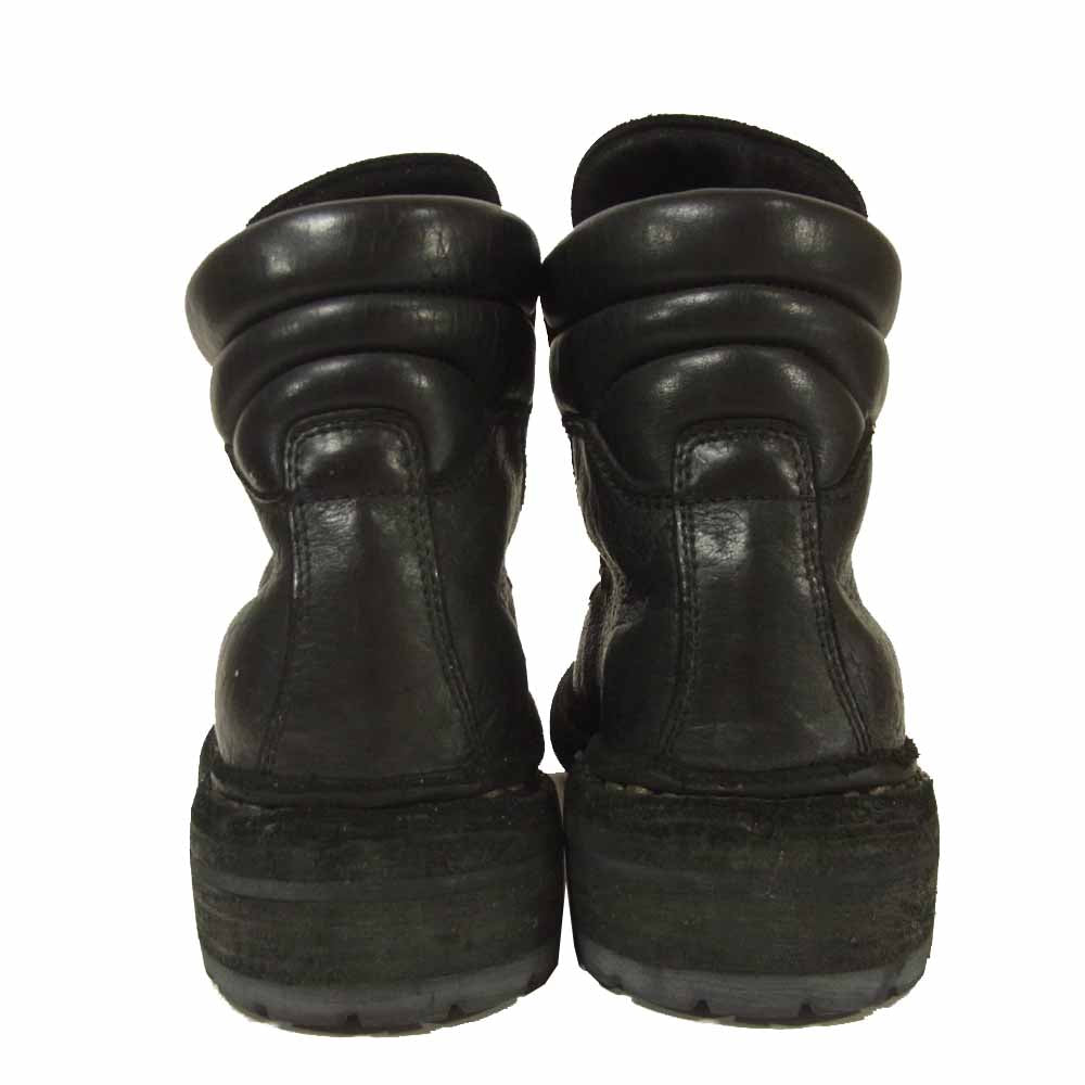 GUIDI グイディ GOAT FULL GRAIN ゴートレザー トレッキング ブーツ ブラック系 41【新古品】【未使用】【中古】