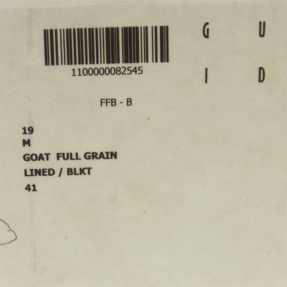 GUIDI グイディ GOAT FULL GRAIN ゴートレザー トレッキング ブーツ ブラック系 41【新古品】【未使用】【中古】