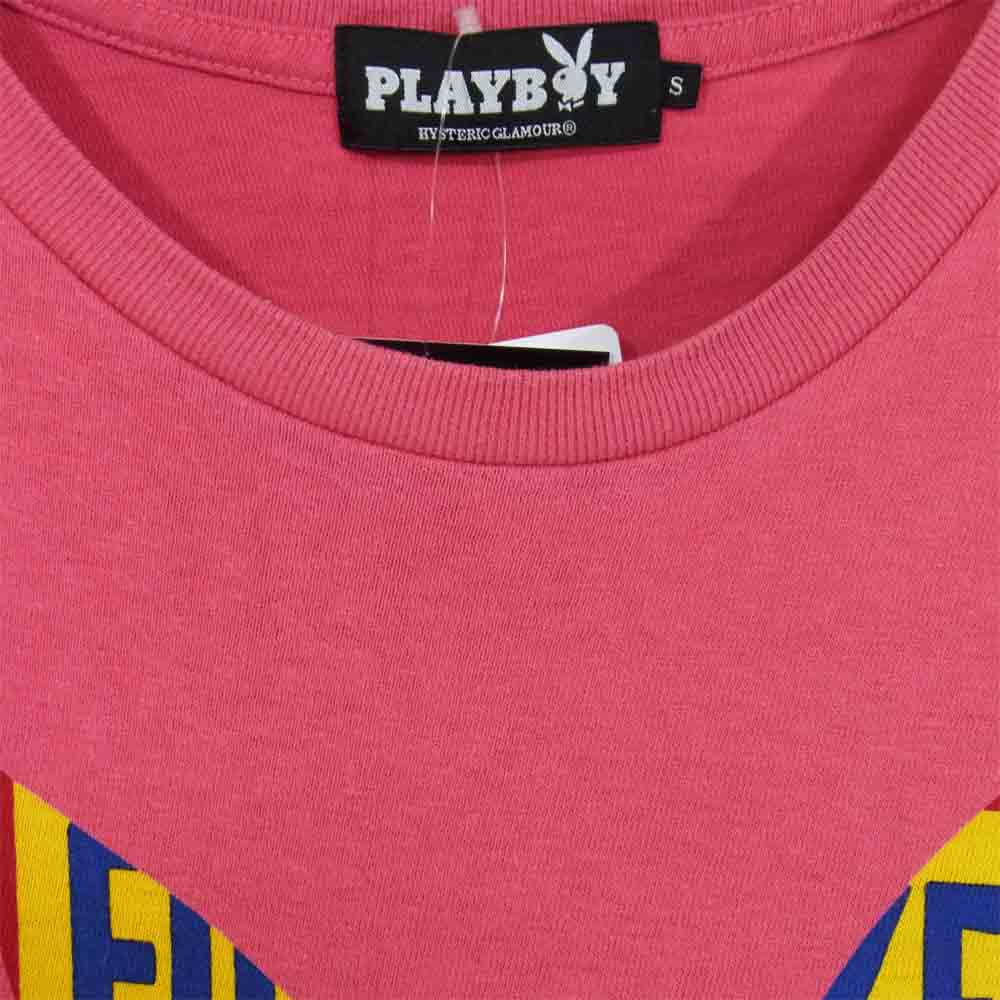 HYSTERIC GLAMOUR ヒステリックグラマー 12181CT05230 HYS RABBIT HEAD pt T-SH ヒスラビットヘッド プリントTシャツ ピンク系 S【中古】