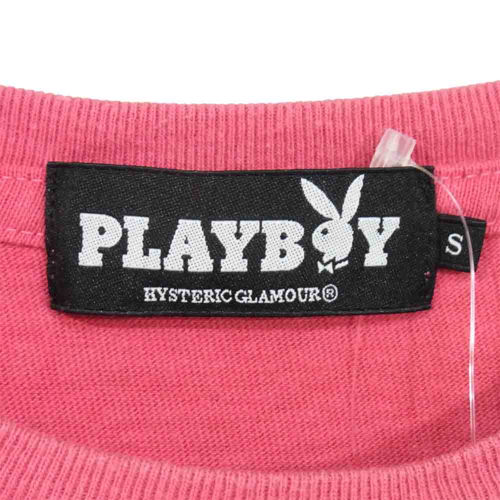 HYSTERIC GLAMOUR ヒステリックグラマー 12181CT05230 HYS RABBIT HEAD pt T-SH ヒスラビットヘッド プリントTシャツ ピンク系 S【中古】