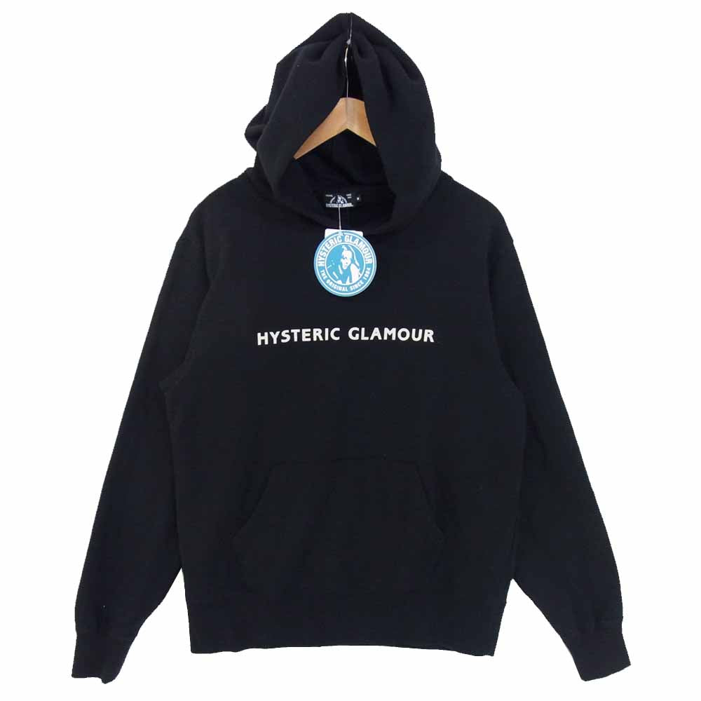 HYSTERIC GLAMOUR ヒステリックグラマー 02203CF11 GUITAR GIRL ギターガール プルオーバー バックプリント ブラック系 M【美品】【中古】