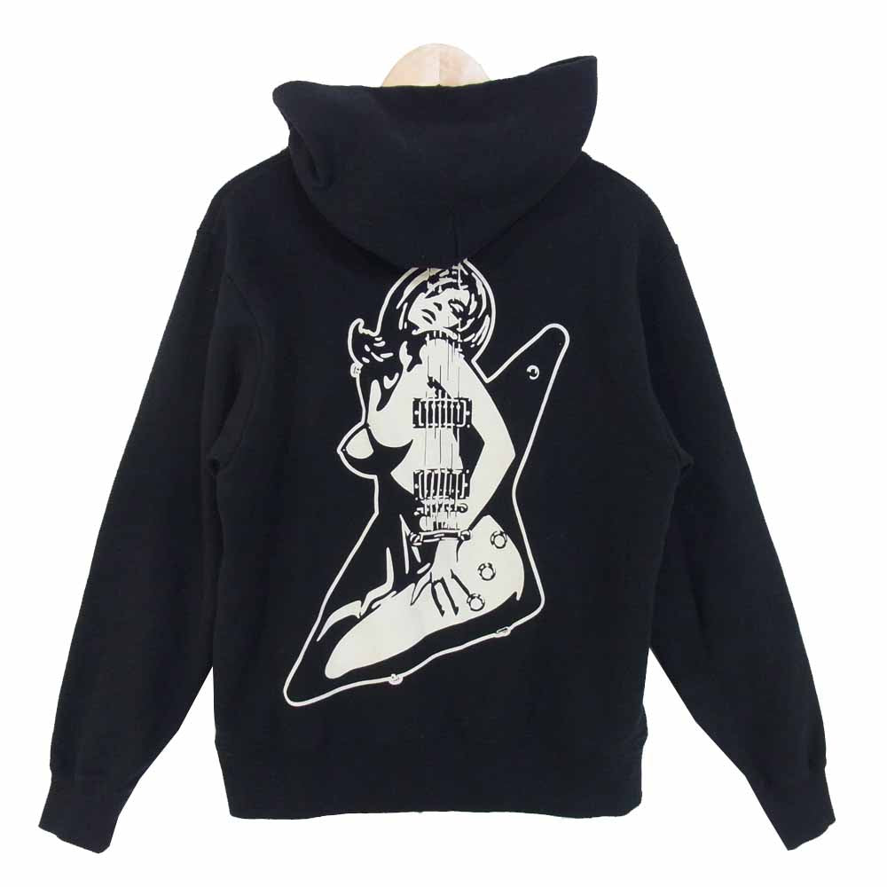 HYSTERIC GLAMOUR ヒステリックグラマー 02203CF11 GUITAR GIRL ギターガール プルオーバー バックプリント ブラック系 M【美品】【中古】