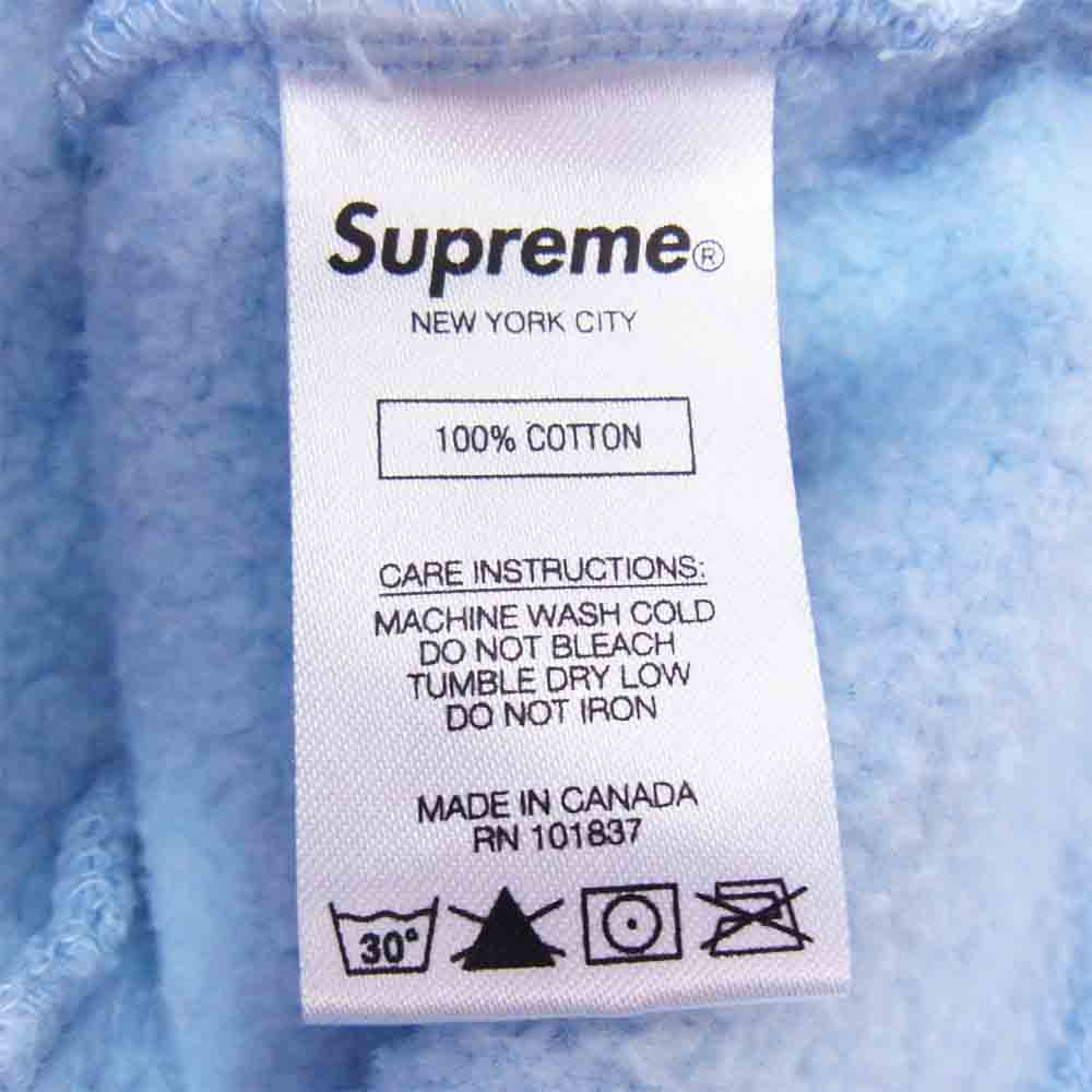 Supreme シュプリーム 17AW 02173ZI08 HYSTERIC GLAMOUR ヒステリックグラマー Patches Zip Up Sweatshirt パッチ ジップ パーカー ブルー系 S【中古】