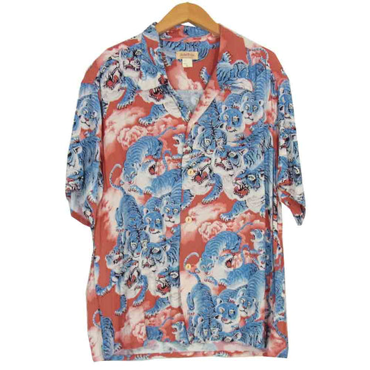 The REAL McCOY'S ザリアルマッコイズ 百虎 アロハ ハワイアン シャツ マルチカラー系 L【中古】