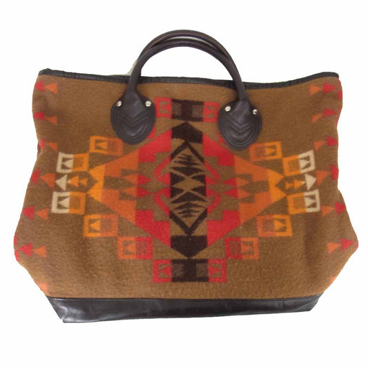 The REAL McCOY'S ザリアルマッコイズ JOE McCOY ジョー マッコイ NATIVE WOOL BLANKET TOTE BAG ネイティブ ウール ブランケット トート バッグ ブラウン系【中古】