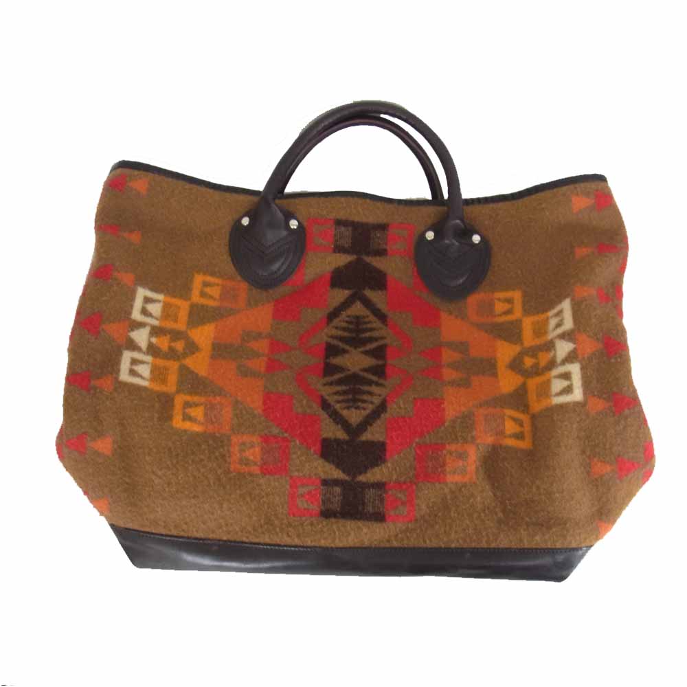 The REAL McCOY'S ザリアルマッコイズ JOE McCOY ジョー マッコイ NATIVE WOOL BLANKET TOTE BAG ネイティブ ウール ブランケット トート バッグ ブラウン系【中古】