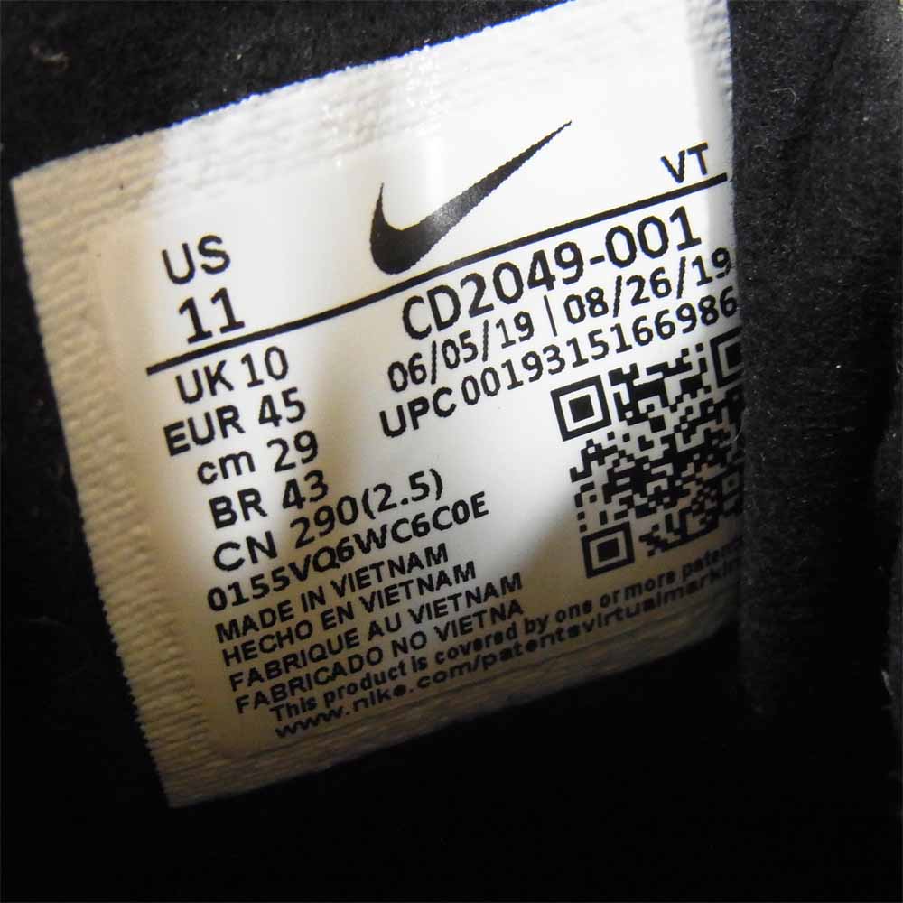 NIKE ナイキ CD2049-001 スニーカー メタリック ロゴ UK10 29cm Black/Metallic Silver US11【中古】