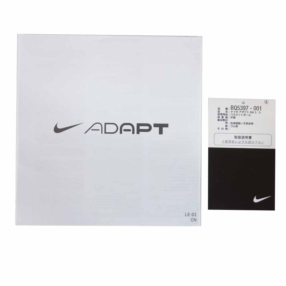 NIKE ナイキ BQ5397-001 ADAPT アダプト スニーカー UK10 29cm Black/WhiteBrightCrimson US11【中古】