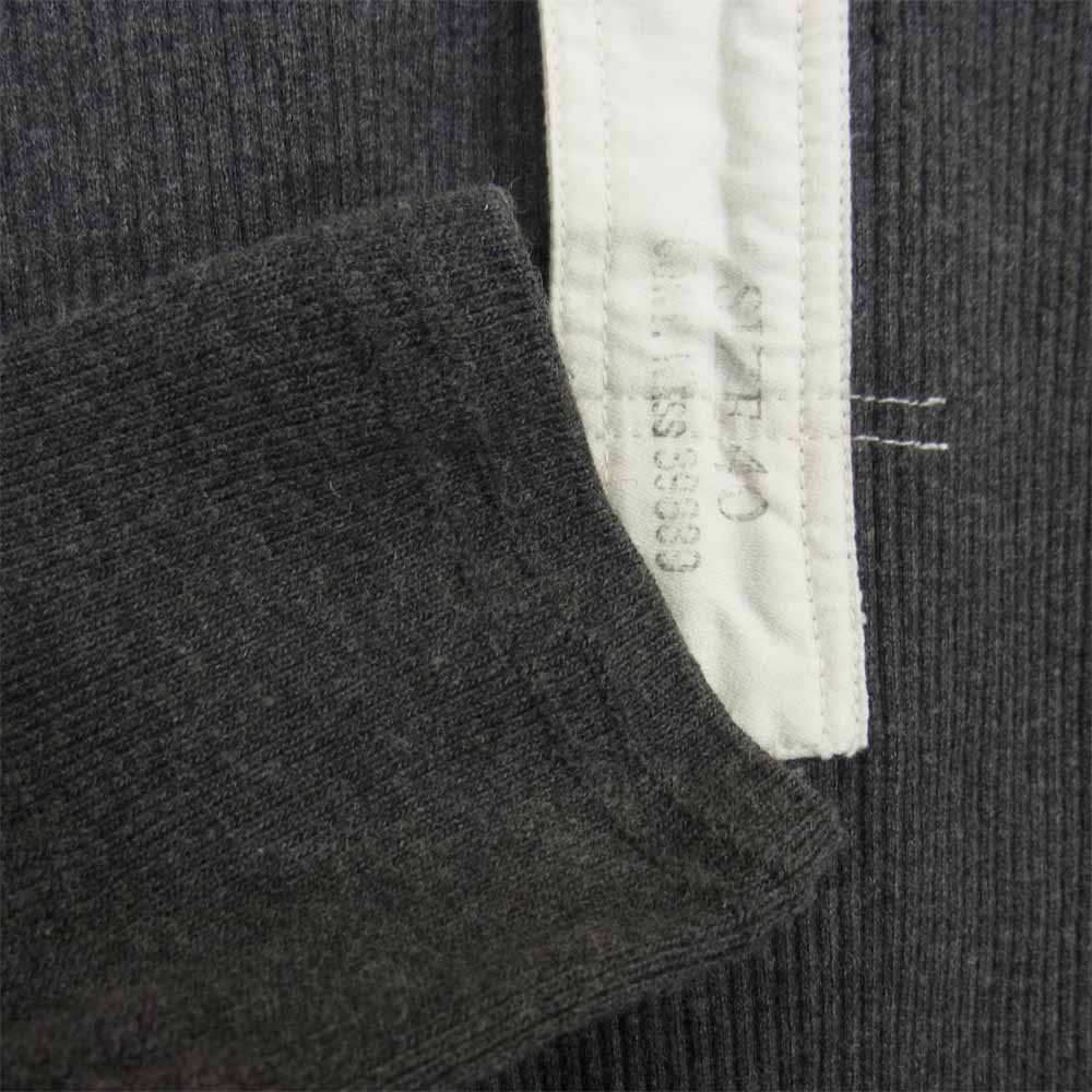 The REAL McCOY'S ザリアルマッコイズ naval clothing factory ヘンリーネック 長袖 Tシャツ カットソー グレー系 40【中古】