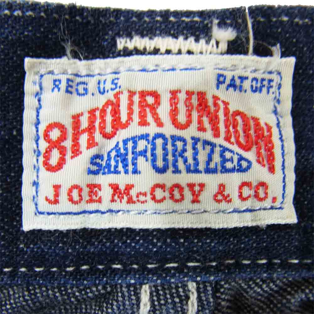 The REAL McCOY'S ザリアルマッコイズ JOE McCOY ジョー マッコイ 8HOUR UNION ボタンフライ デニム ショーツ インディゴブルー系【中古】