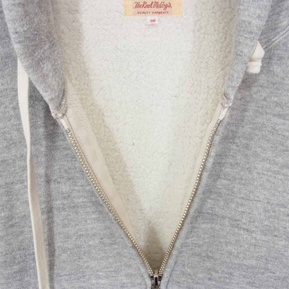 The REAL McCOY'S ザリアルマッコイズ コットン ジップ パーカー グレー系 38【中古】