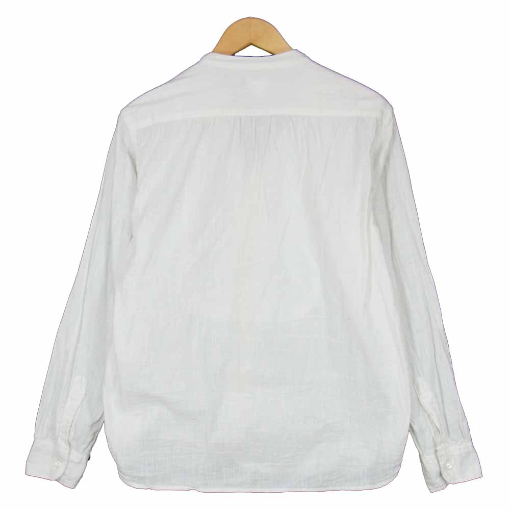 The REAL McCOY'S ザリアルマッコイズ double diamond ダブルダイヤモンド BAND COLLAR SHIRT バンドカラー ノーカラー シャツ ホワイト系 16【中古】