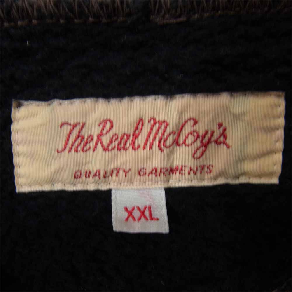 The REAL McCOY'S ザリアルマッコイズ コットン プルオーバー パーカー ブラック ブラック系 XXL【中古】