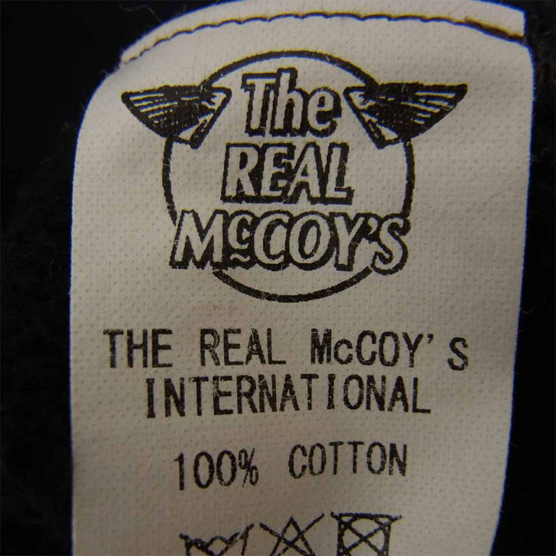 The REAL McCOY'S ザリアルマッコイズ コットン プルオーバー パーカー ブラック ブラック系 XXL【中古】