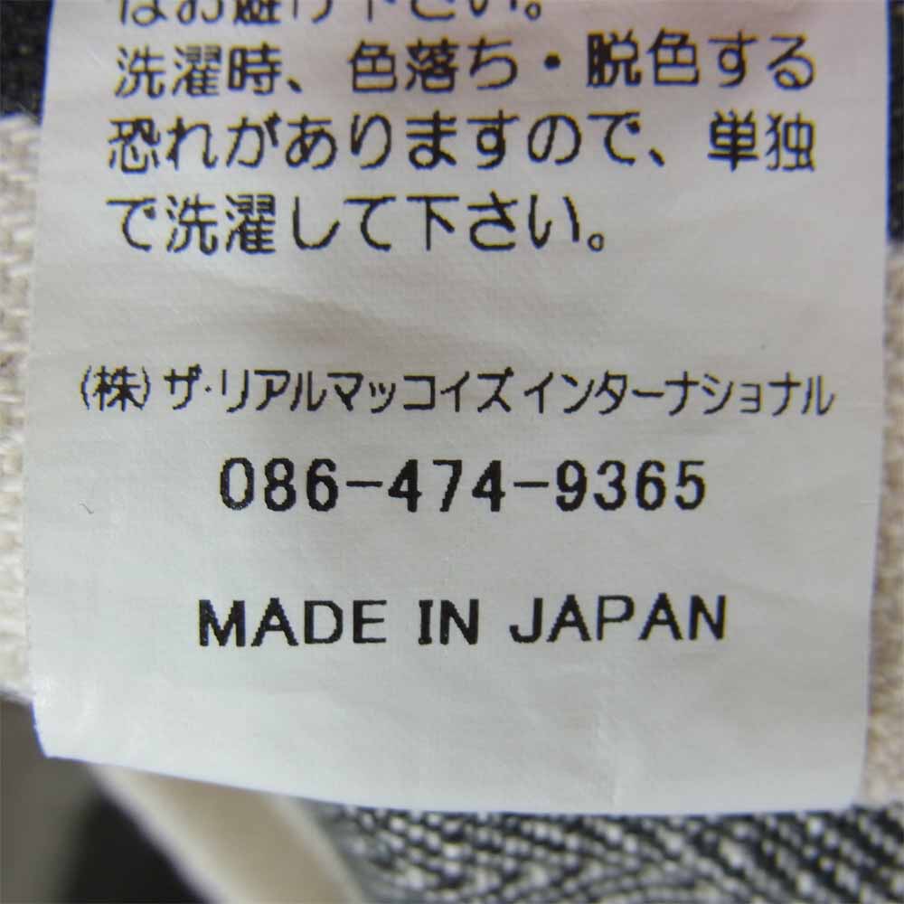 The REAL McCOY'S ザリアルマッコイズ 囚人 ボーダー プリズナー ショート パンツ ショーツ ブラック系 34【中古】