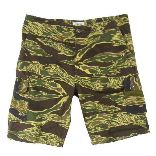 The REAL McCOY'S ザリアルマッコイズ タイガーカモ カモ柄 トラウザー ショーツ ショートパンツ カーキ系 34【美品】【中古】