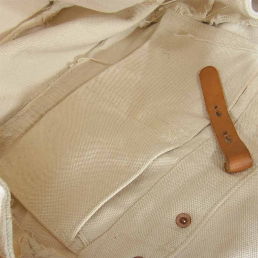 The REAL McCOY'S ザリアルマッコイズ U.S.MAIL BAG メール ショルダー バッグ オフホワイト系【中古】