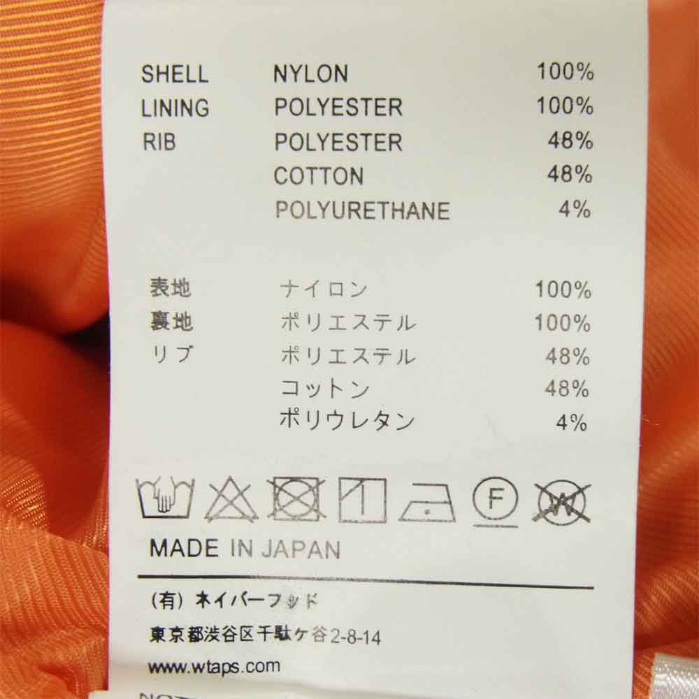 WTAPS ダブルタップス 201BRDT-JKM02 ネイバーフッド NEIGHBORHOOD WI.VE JACKET ジャケット ブラック系 3【美品】【中古】