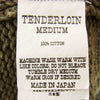 TENDERLOIN テンダーロイン 19AW V-NECK COTTON KNIT コットンニット カーキ系 M【中古】
