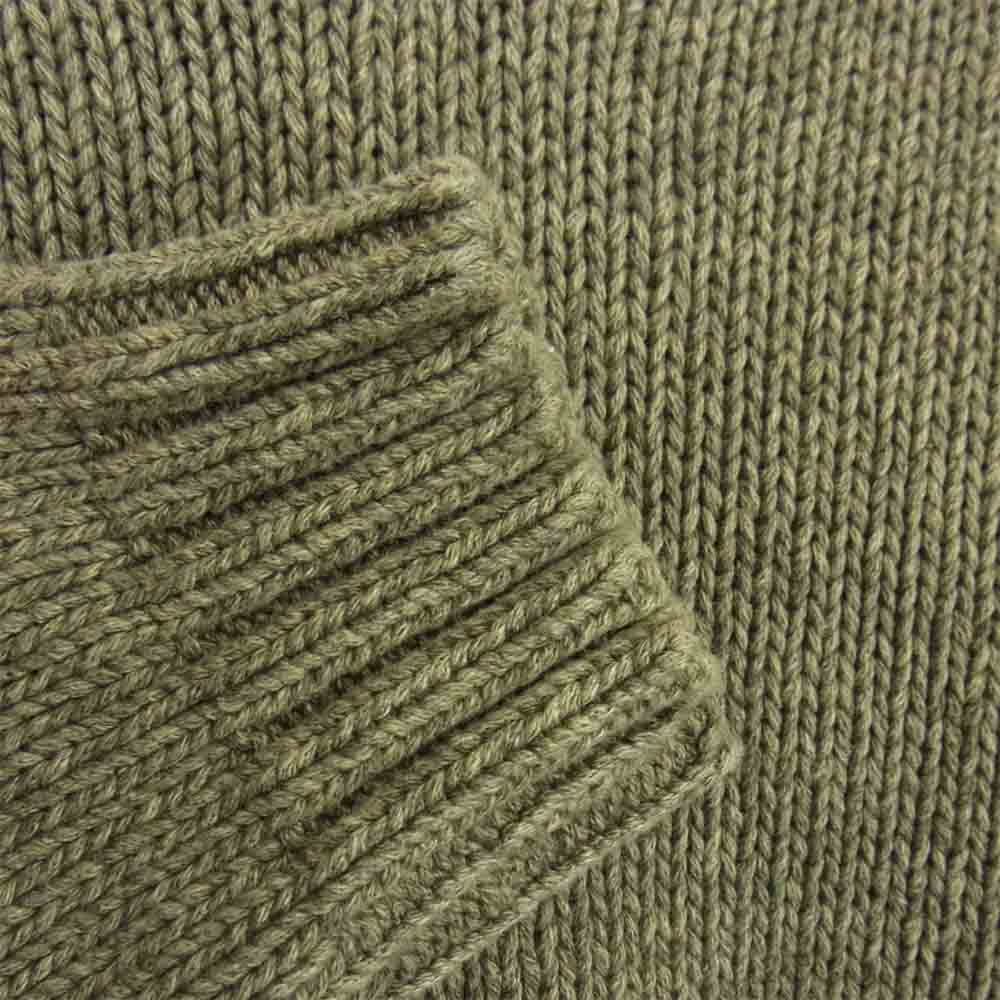 TENDERLOIN テンダーロイン 19AW V-NECK COTTON KNIT コットンニット カーキ系 M【中古】