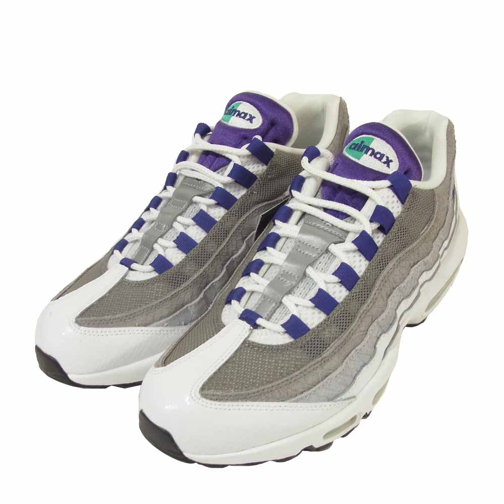 NIKE ナイキ AO2450-101 AIR MAX 95 LV8 エアマックス 95 エレベイト スニーカー グレー系 パープル系 ホワイト系 28cm【新古品】【未使用】【中古】