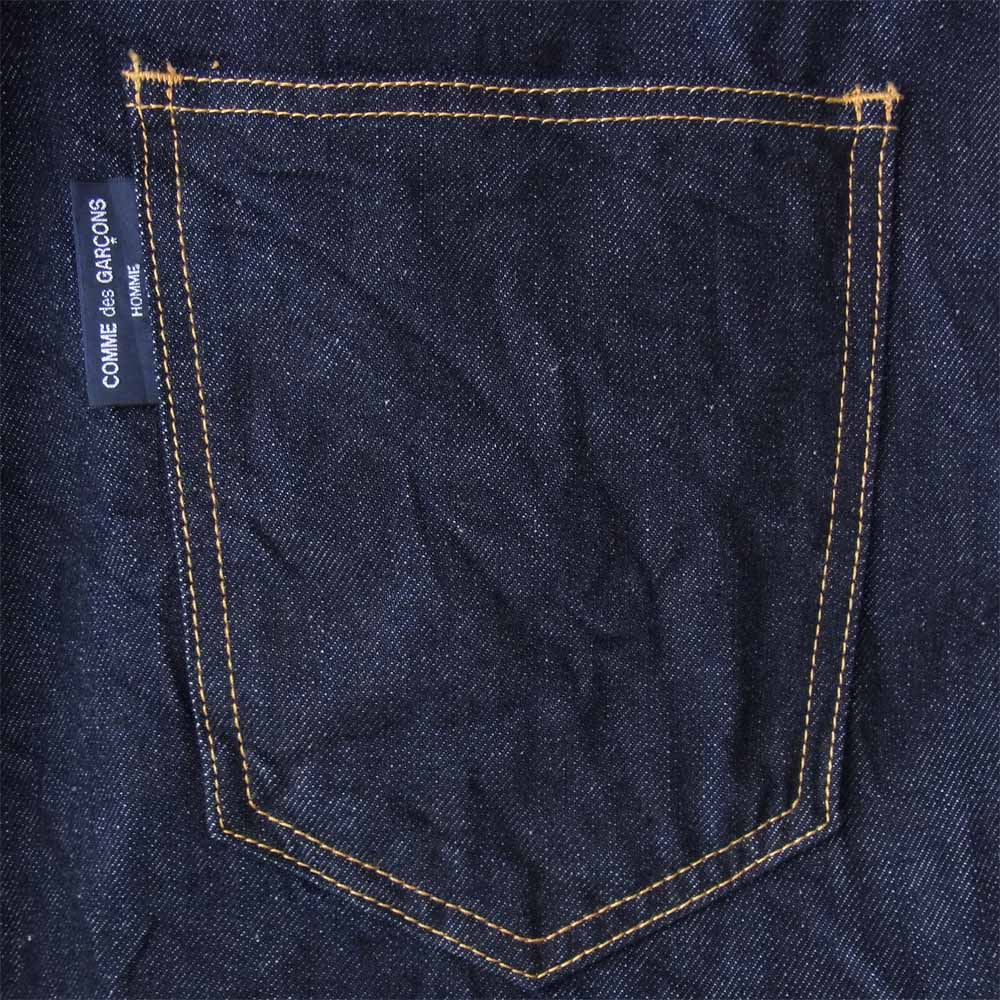 COMME des GARCONS HOMME コムデギャルソンオム 20AW HE-P032 綿デニム 製品洗い パンツ インディゴブルー系 L【新古品】【未使用】【中古】