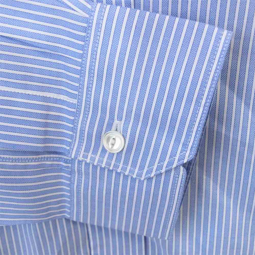 JUNYA WATANABE COMME des GARCONS ジュンヤワタナベコムデギャルソン 20AW WF-B012 多素材切り替え ストライプ シャツ ブルー系 M【新古品】【未使用】【中古】