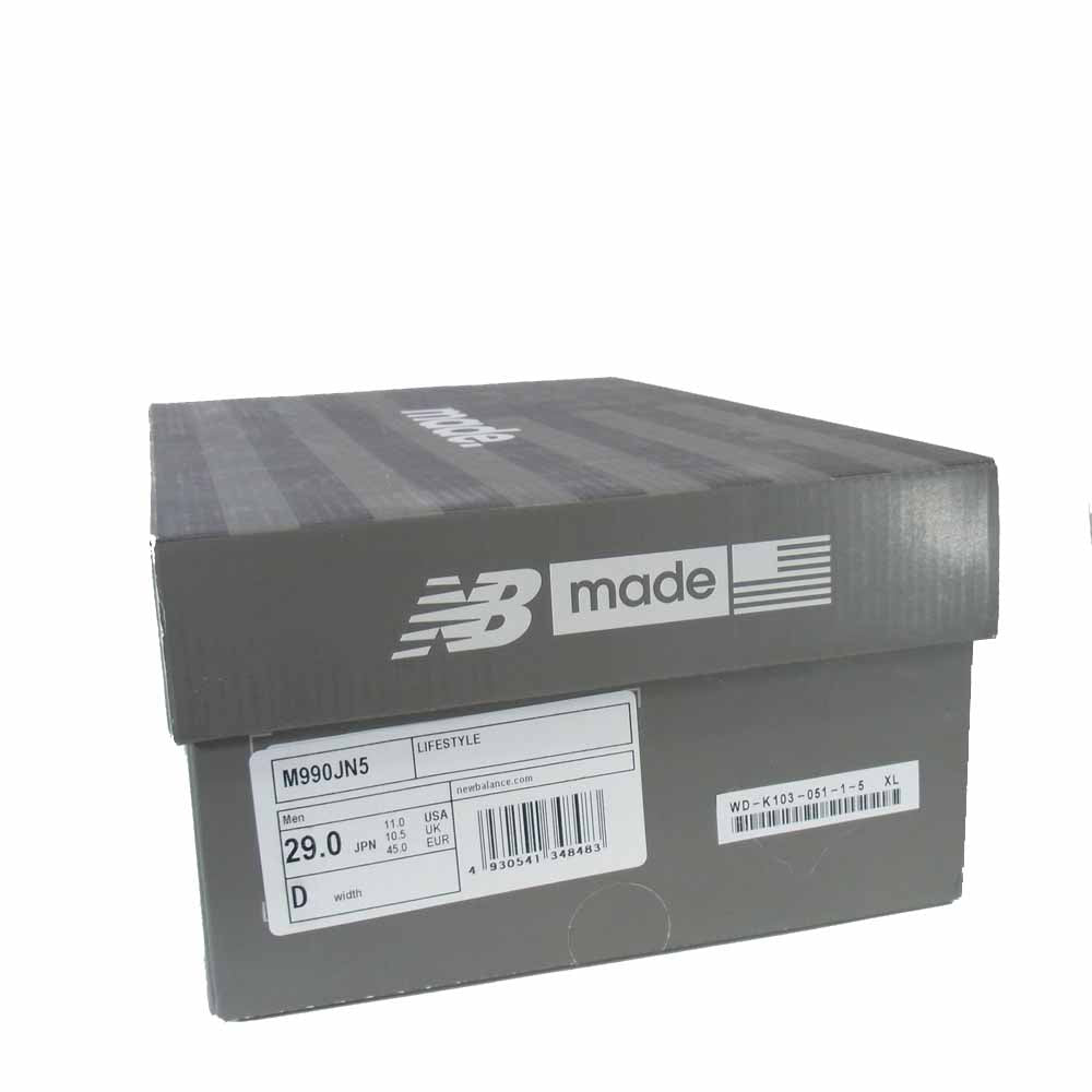 JUNYA WATANABE COMME des GARCONS ジュンヤワタナベコムデギャルソン M990JN5 × ニューバランス NEW BALANCE スニーカー ネイビー系 29【新古品】【未使用】【中古】