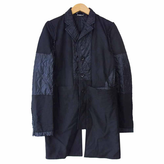 BLACK COMME des GARCONS ブラックコムデギャルソン 1B-J012 キルティング ドッキング リバーシブル ジャケット ブラック系 S【新古品】【未使用】【中古】