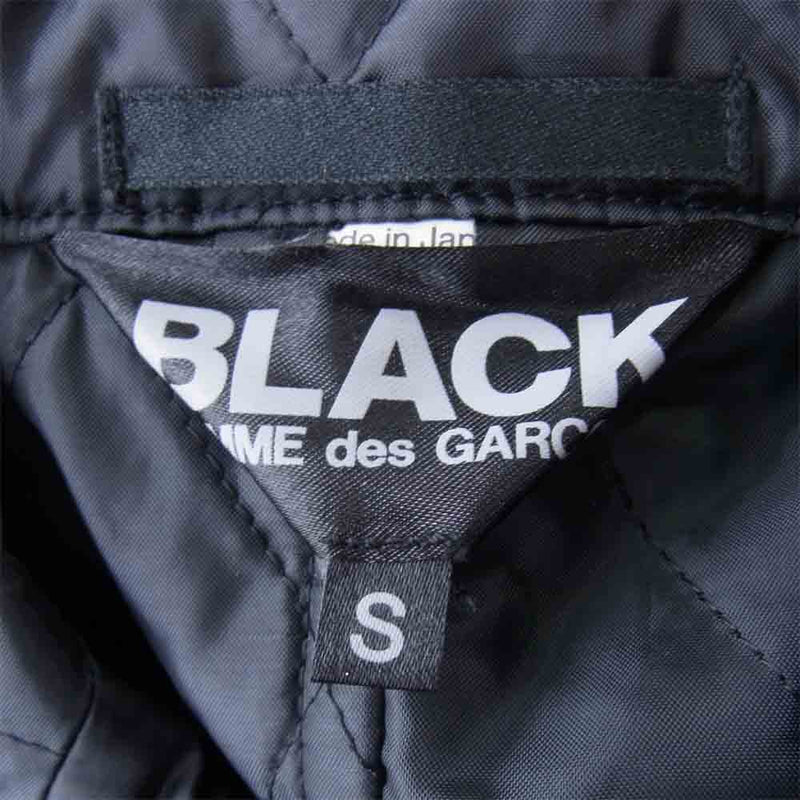 BLACK COMME des GARCONS ブラックコムデギャルソン 1B-J012 キルティング ドッキング リバーシブル ジャケット ブラック系 S【新古品】【未使用】【中古】