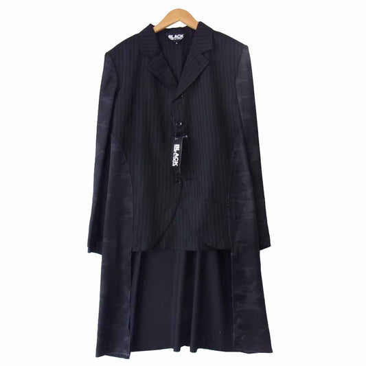 BLACK COMME des GARCONS ブラックコムデギャルソン 1B-J006 コートドッキングリバーシブルジャケット ブラック系 L【新古品】【未使用】【中古】