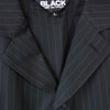 BLACK COMME des GARCONS ブラックコムデギャルソン 1B-J006 コートドッキングリバーシブルジャケット ブラック系 L【新古品】【未使用】【中古】