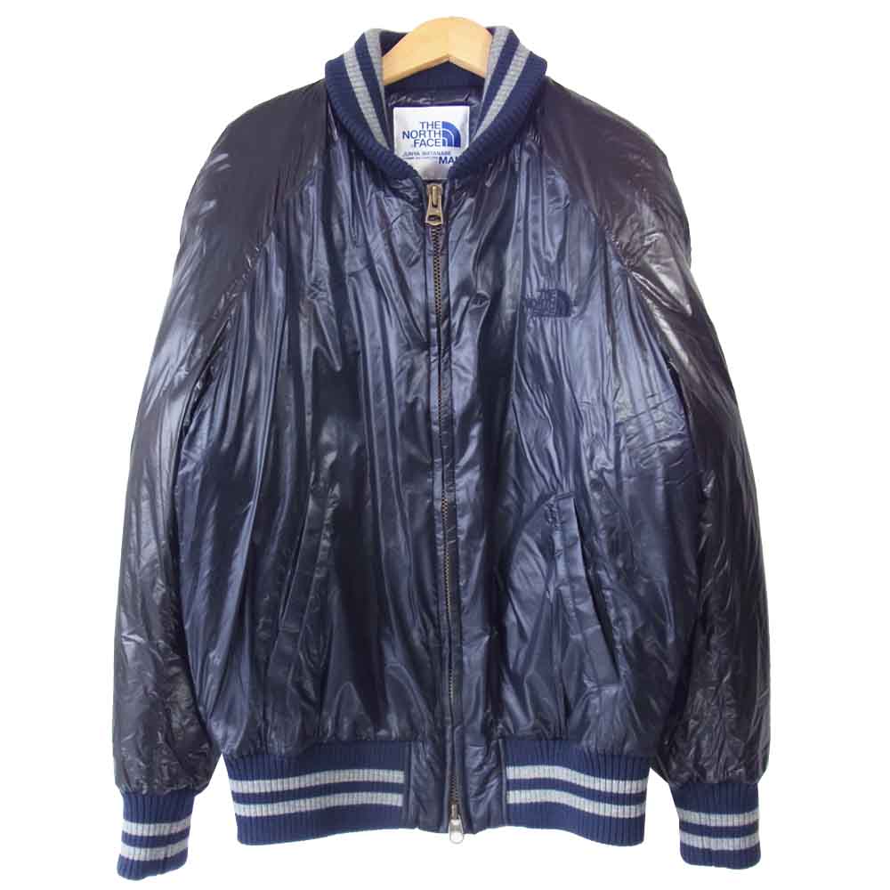 JUNYA WATANABE COMME des GARCONS ジュンヤワタナベコムデギャルソン 20AW WF-J921 × ノースフェイス THE NORTH FACE ナイロンリップ ダウンジャケット 紺×黒 M【新古品】【未使用】【中古】