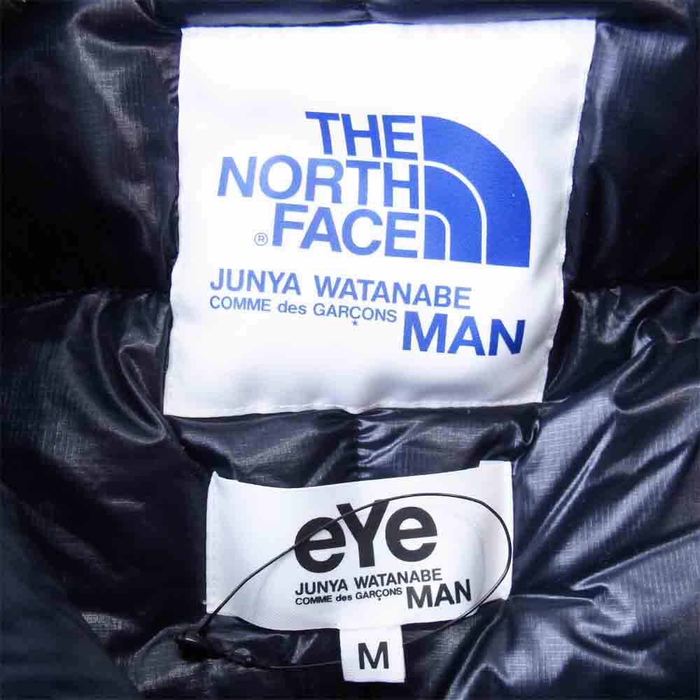 JUNYA WATANABE COMME des GARCONS ジュンヤワタナベコムデギャルソン 20AW WF-J921 × ノースフェイス THE NORTH FACE ナイロンリップ ダウンジャケット 紺×黒 M【新古品】【未使用】【中古】