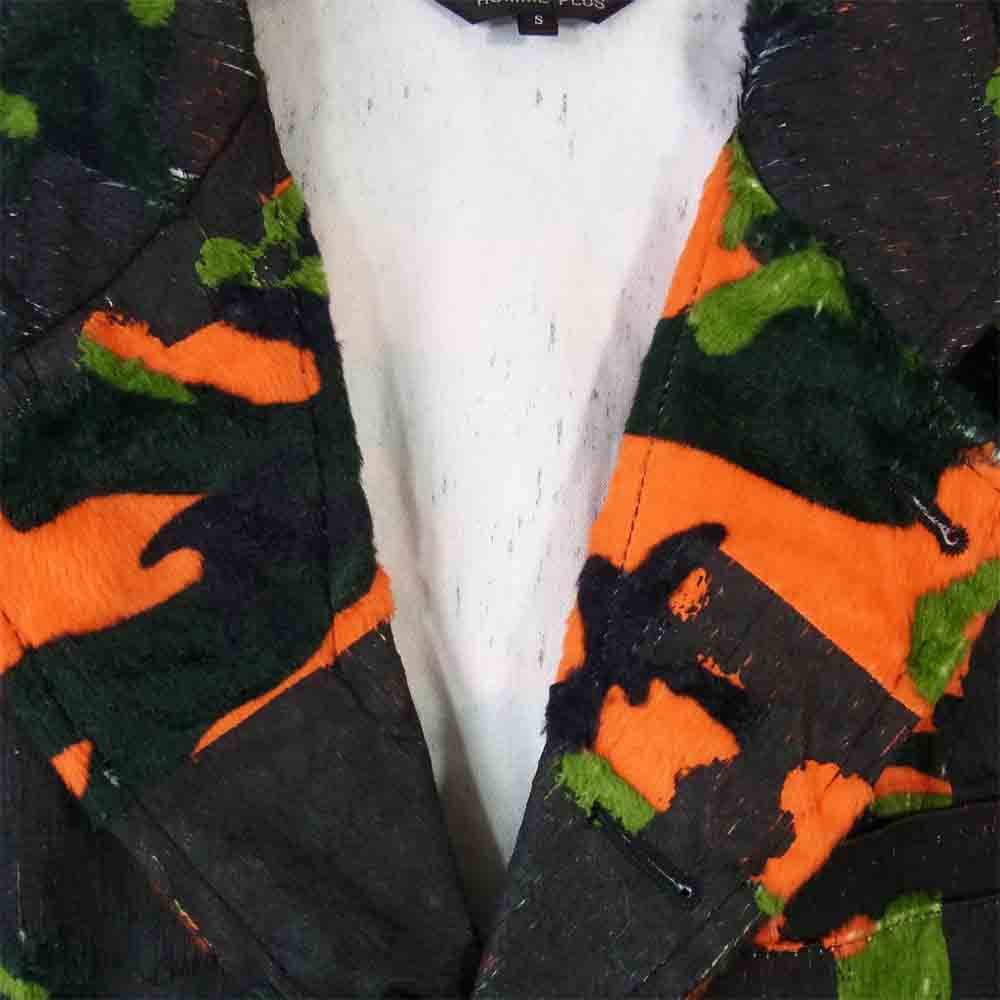 COMME des GARCONS HOMME PLUS コムデギャルソンオムプリュス 20AW PE-J078 Faux Fur Printed Blazer プリント ジャケット ブラック系 S【新古品】【未使用】【中古】