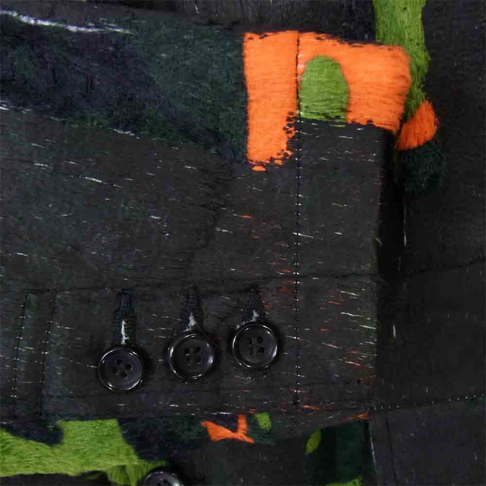 COMME des GARCONS HOMME PLUS コムデギャルソンオムプリュス 20AW PE-J078 Faux Fur Printed Blazer プリント ジャケット ブラック系 S【新古品】【未使用】【中古】