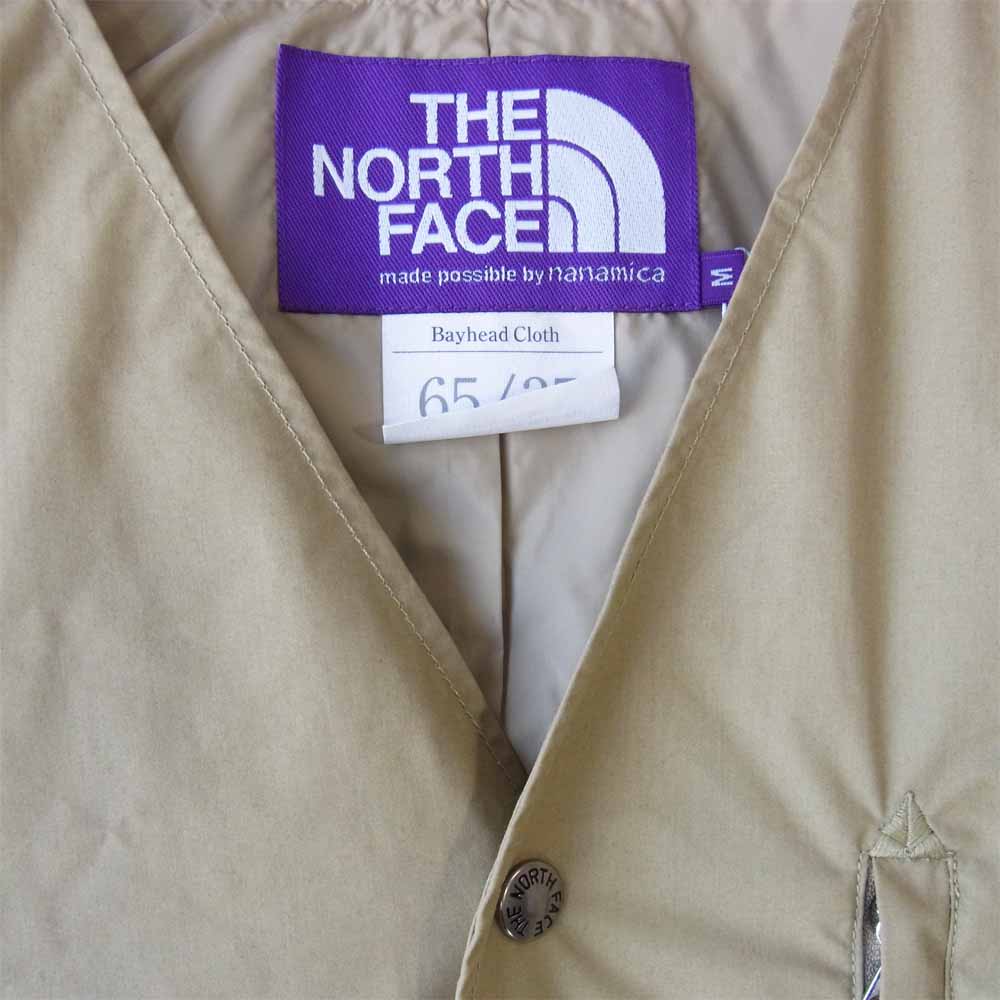 THE NORTH FACE ノースフェイス NP2102N PURPLE LABEL パープルレーベル MIDWEIGHT 65/35 ミッドウェイト ホッパー フィールド カーディガン ベージュ系 M【新古品】【未使用】【中古】