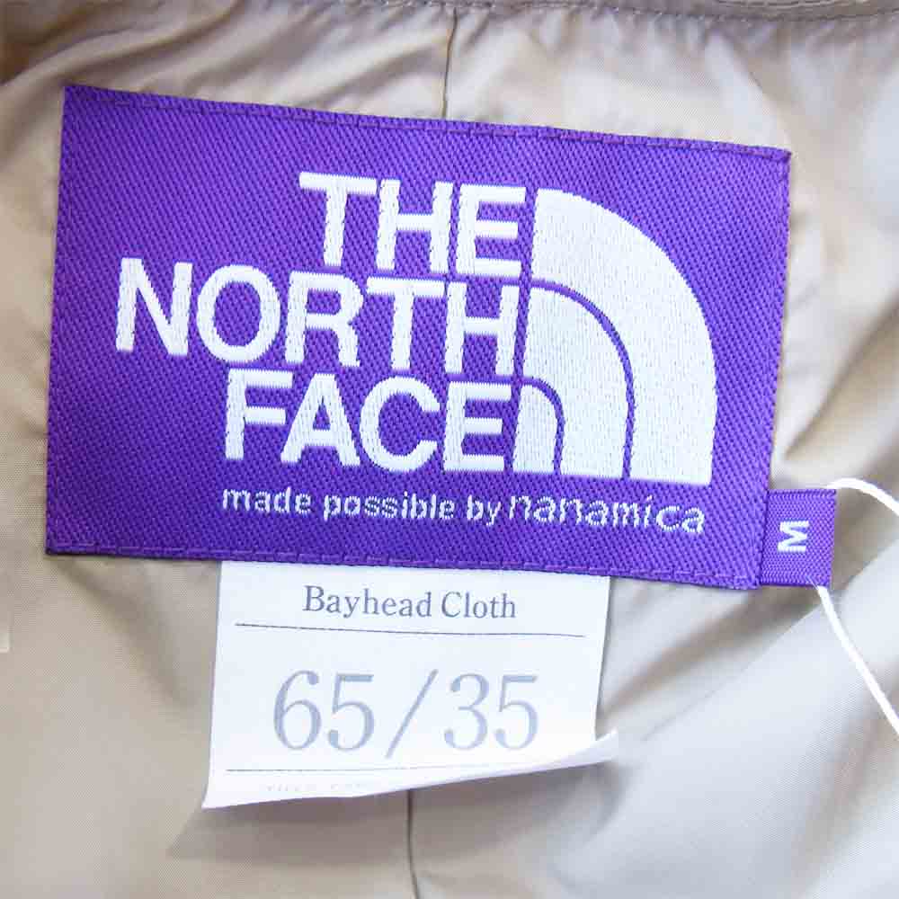 THE NORTH FACE ノースフェイス NP2102N PURPLE LABEL パープルレーベル MIDWEIGHT 65/35 ミッドウェイト ホッパー フィールド カーディガン ベージュ系 M【新古品】【未使用】【中古】