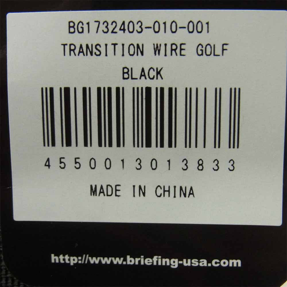 BRIEFING ブリーフィング BG1732403 TRANSITION WIRE GOLF トラディション ワイヤー ゴルフ ボストンバッグ ブラック系【新古品】【未使用】【中古】