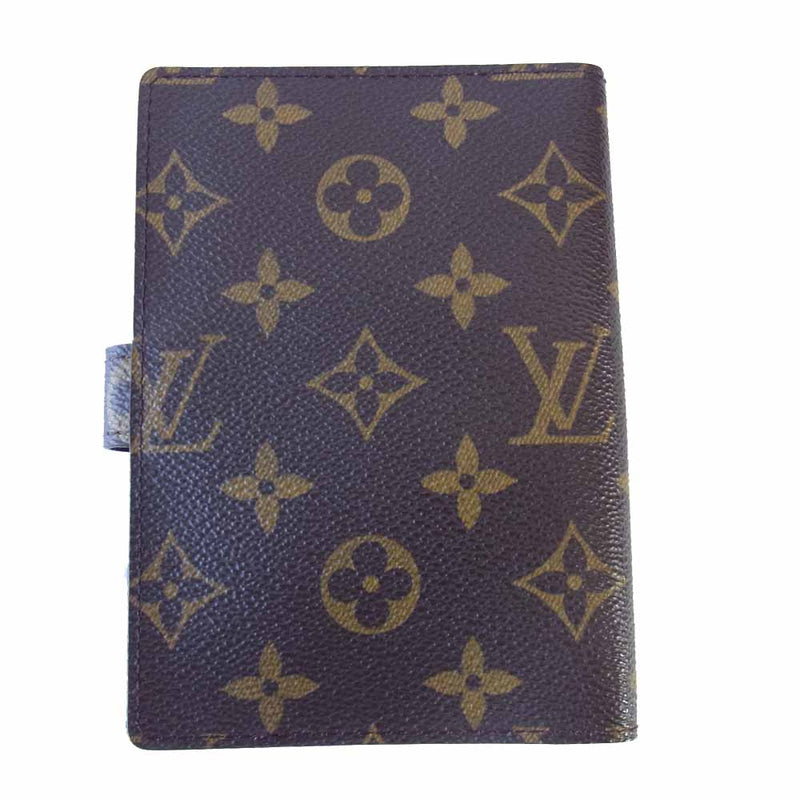 LOUIS VUITTON ルイ・ヴィトン R20005 モノグラム アジェンダ PM 手帳 レザー カバー ブラウン系【中古】