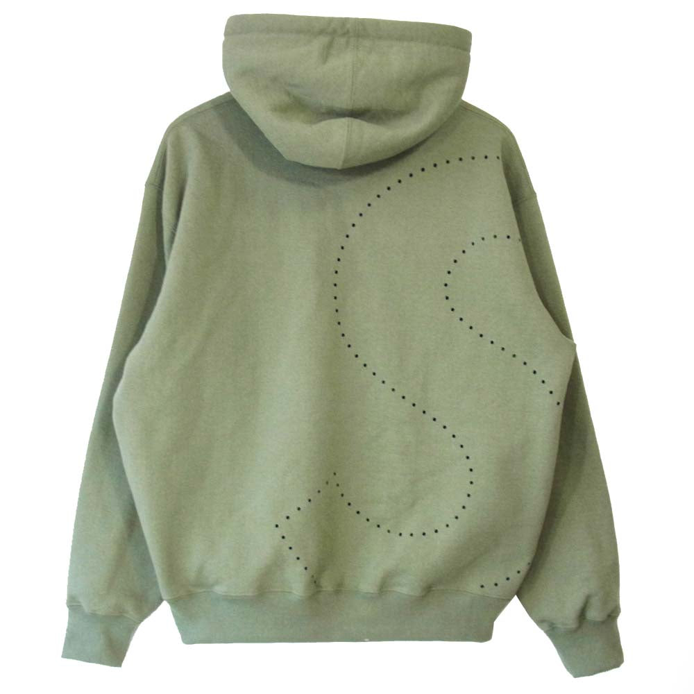 Supreme シュプリーム 21SS Laser Cut S Logo Hooded Sweatshirt レーサー カット S ロゴ フーデッド スウェットシャツ カーキ系 M【新古品】【未使用】【中古】