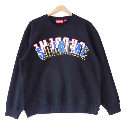 Supreme シュプリーム 21SS Stacked Crewneck スタックド クルーネック ブラック系 M【新古品】【未使用】【中古】