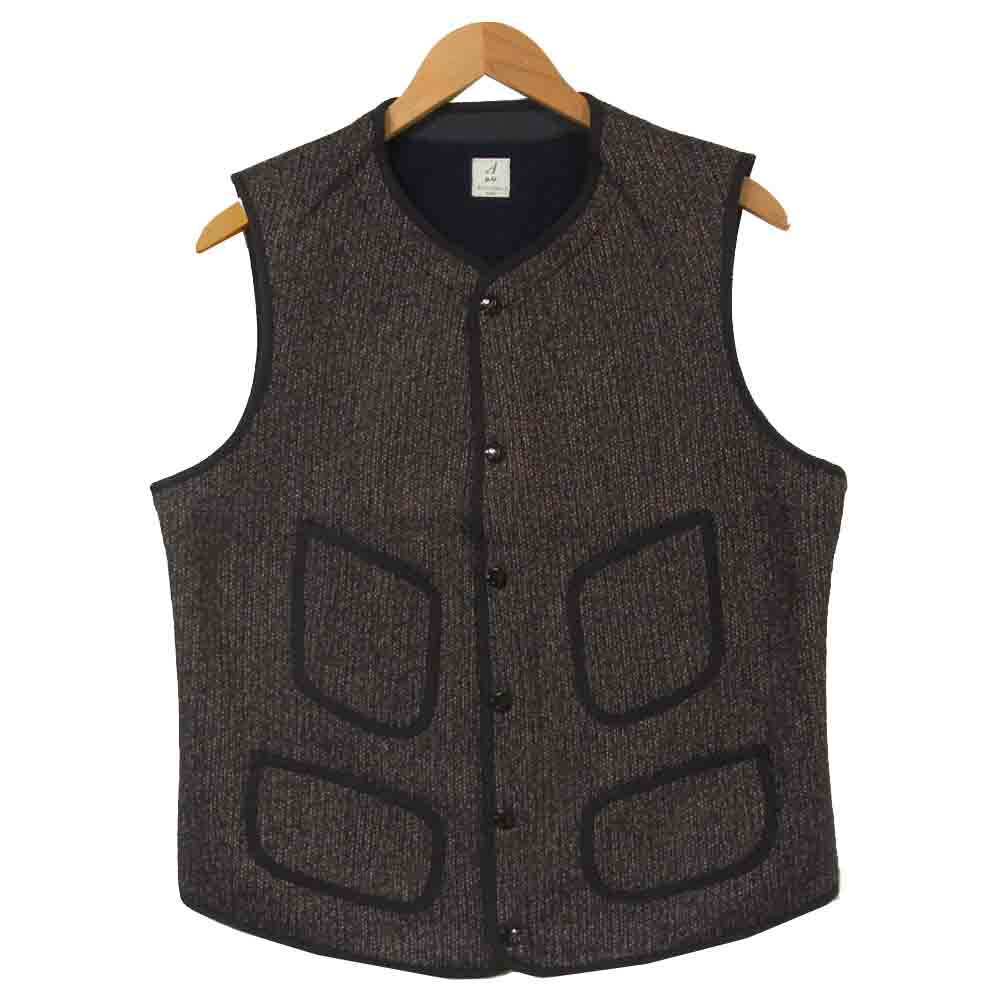 アナトミカ  530-522-08 BB VEST FACE ビーチクロスベスト グレー系 44【新古品】【未使用】【中古】