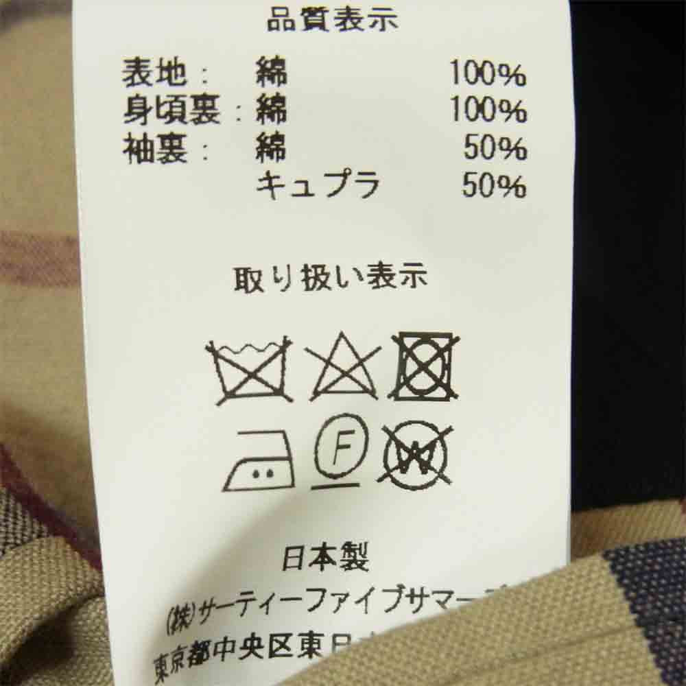 アナトミカ 20SS 530-542-01 SINGLE RAGLAN 1 S-PROOFED GABARDINE ラグラン コート ネイビー系 38【新古品】【未使用】【中古】