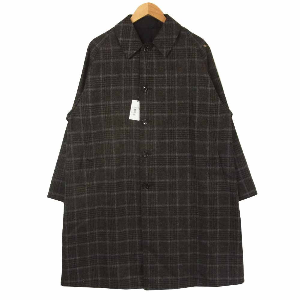アナトミカ  20AW 530-552-02 SINGLE RAGLAN II シングルラグランコート リバーシブル ブラック系 46【新古品】【未使用】【中古】