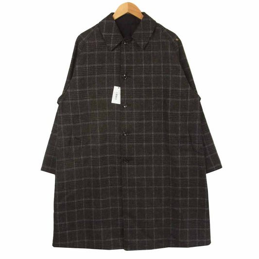 アナトミカ  20AW 530-552-02 SINGLE RAGLAN II シングルラグランコート リバーシブル ブラック系 46【新古品】【未使用】【中古】