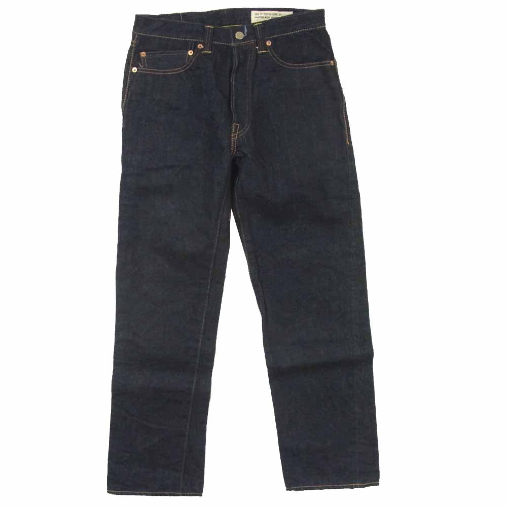 BONCOURA ボンクラ 15FRT-28 SHRINK TO FIT リジッド セルビッジ デニム パンツ インディゴブルー系 29【中古】