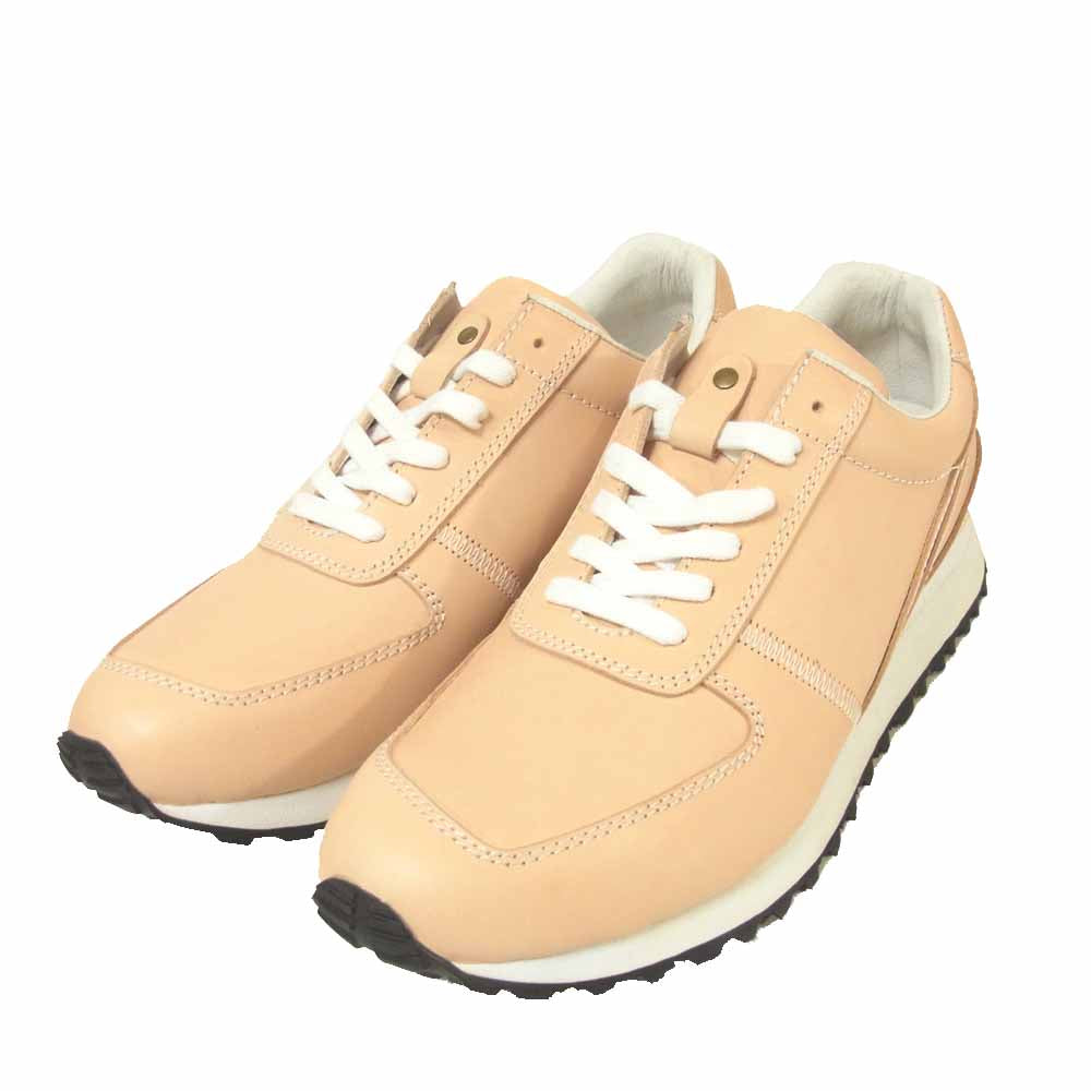イサムカタヤマ バックラッシュ 632-03 STEER LEATHER ステアレザー スニーカー NATURAL S【美品】【中古】